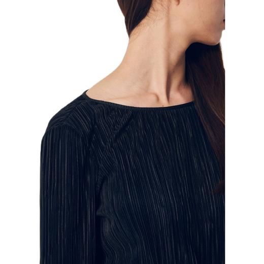 8seconds High collar T-shirt黑色百褶后裹T恤女款JPY带授权招加盟代理 商品图4