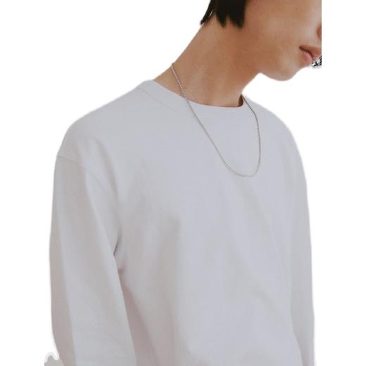 8seconds Ivory basic stripe short皆宜的白色背面印花T恤男女款JPY带授权招加盟代理 商品图4