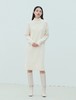 8seconds High collar knitted dress象牙色实心半领连衣裙女款JPY带授权招加盟代理 商品缩略图1