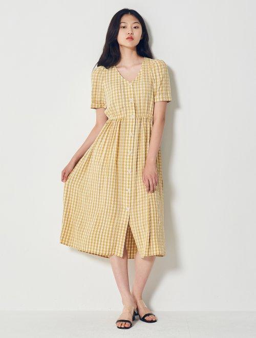 8seconds Broken flower柠檬格纹格子连衣裙女款#320771KY4FJPY带授权招加盟代理 商品图2