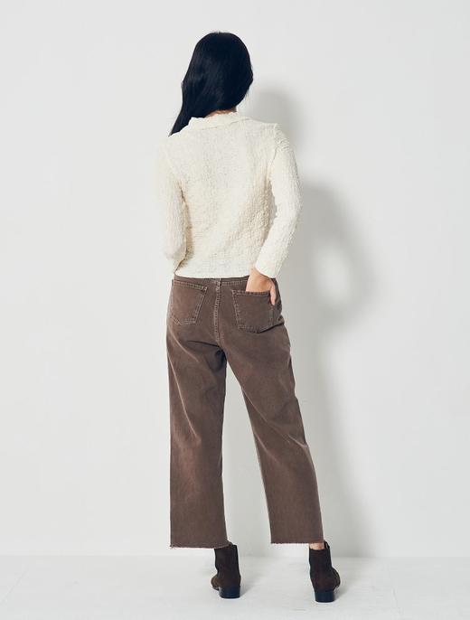 8seconds rib frill cardiganIvory Shirring Pique领T恤女款JPY带授权招加盟代理 商品图3