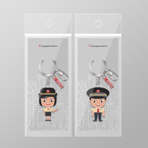 乘务员卡通金属钥匙扣（男/女） 商品图4
