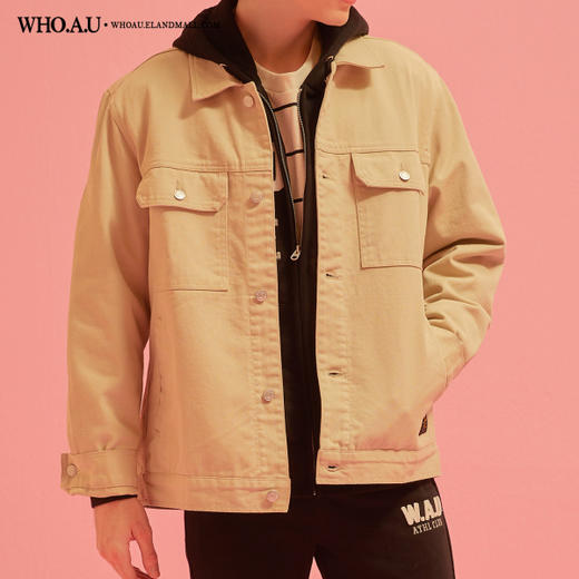 who a u Daily trucker jacket每日特拉克夹克男款/ WHJJA2308MJPY带授权招加盟代理 商品图4