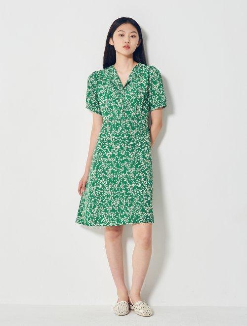 8seconds Broken flower绿色花卉珍珠连衣裙女款#350771MY8MJPY带授权招加盟代理 商品图2