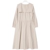 8seconds Black solid pleated long象牙色水手领长连衣裙女款JPY带授权招加盟代理 商品缩略图4