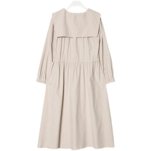 8seconds Black solid pleated long象牙色水手领长连衣裙女款JPY带授权招加盟代理 商品图4