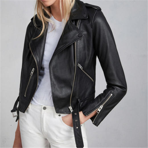 ALLSAINTS WL115E_BALFERN BIKER_BLACK 女士皮夹克JPY带授权招加盟代理 商品图3