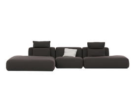 Loewe 组合沙发 | 更多座位组合，皮布面料可选，详询客服