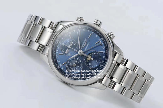 TW浪琴名匠月相八针V4版一：升级星期和月份和原装一样，原装字体比较细，而且对比J和A的字体明显。二：升级月相为烫金，2个月亮和13个星星。市面做的最亮最像 商品图3