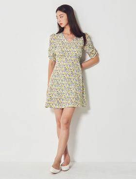 8seconds Navy side浅绿色碎花连衣裙女款#350871JQ1LJPY带授权招加盟代理