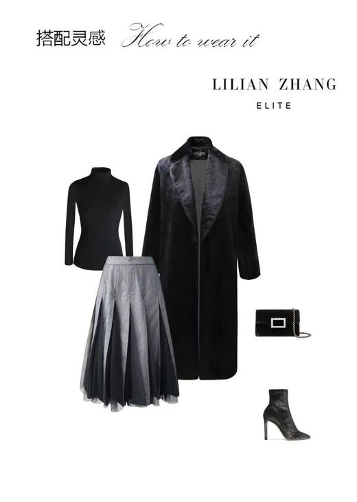 拼接网纱半身长裙    2003010 商品图2