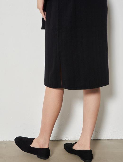 8seconds High collar knitted dress黑色罗纹​​表带连衣裙女款JPY带授权招加盟代理 商品图3