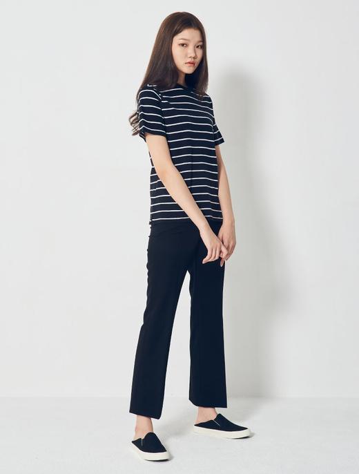 8seconds detail short sleeve T-shirt黑色基本条纹短袖女款JPY带授权招加盟代理 商品图2