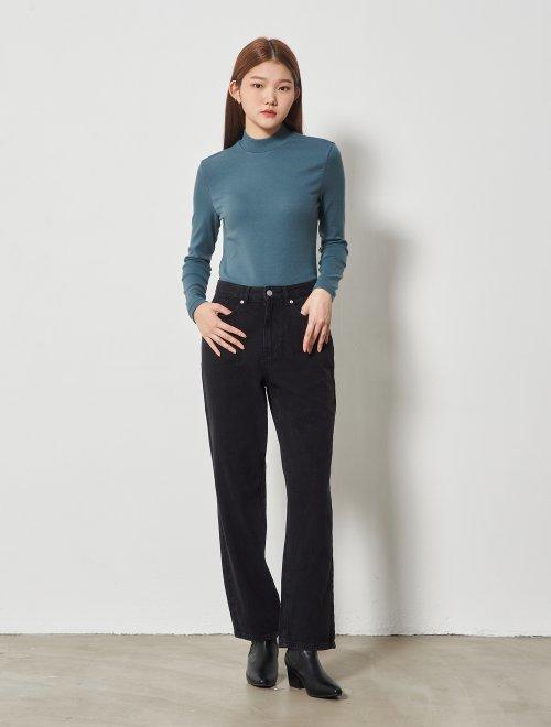 8 seconds 女款天蓝色基本莫克内克长袖 T 恤JPY带授权招加盟代理 商品图3