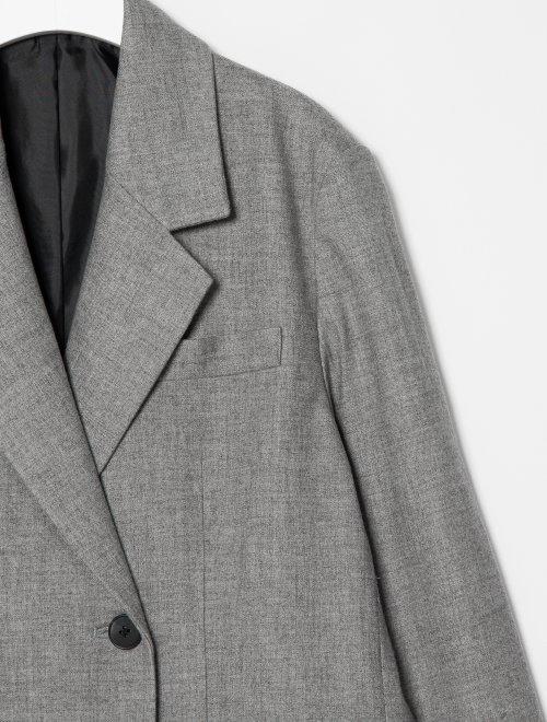 8 seconds 女款灰色羊毛混合单扣单套夹克JPY带授权招加盟代理 商品图1