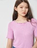 8seconds wrinkled Ruffle short sleeve薰衣草褶皱T恤女款JPY带授权招加盟代理 商品缩略图0