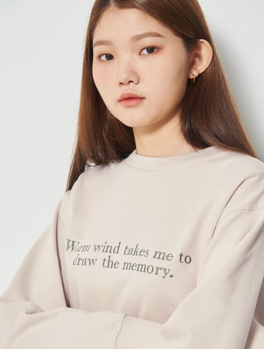 8seconds Printed Fleece Sweatshirt米色刺绣字母套头衫女款JPY带授权招加盟代理 商品图0