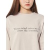 8seconds Printed Fleece Sweatshirt米色刺绣字母套头衫女款JPY带授权招加盟代理 商品缩略图4