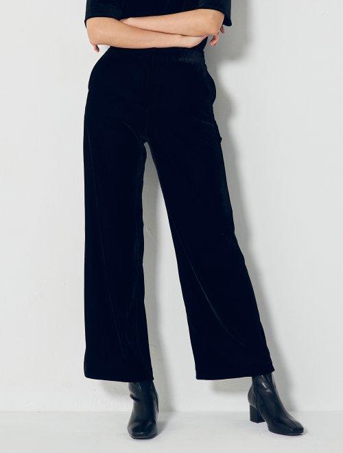 8seconds Edge binding黑色天鹅绒绑带宽裤女款#160X21GY25JPY带授权招加盟代理 商品图0