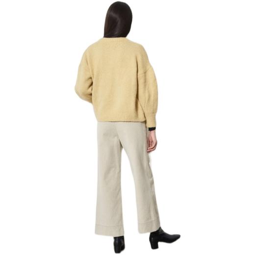 8 seconds 女款黄色泡芙袖子大按钮编织物开衫JPY带授权招加盟代理 商品图4