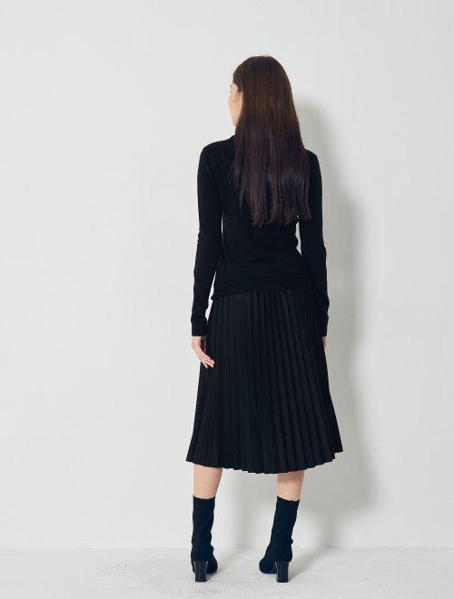 8 seconds Black rib turtleneck knit黑色罗纹​​高领针织衫JPY带授权招加盟代理 商品图2