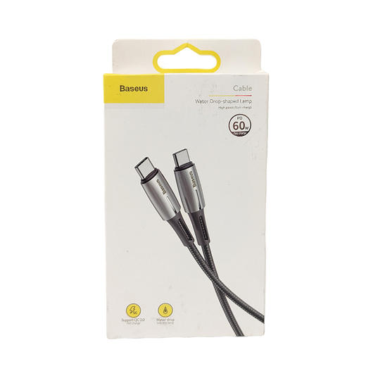 倍思1M水滴灯系列闪充数据线充电快充便携 商品图1
