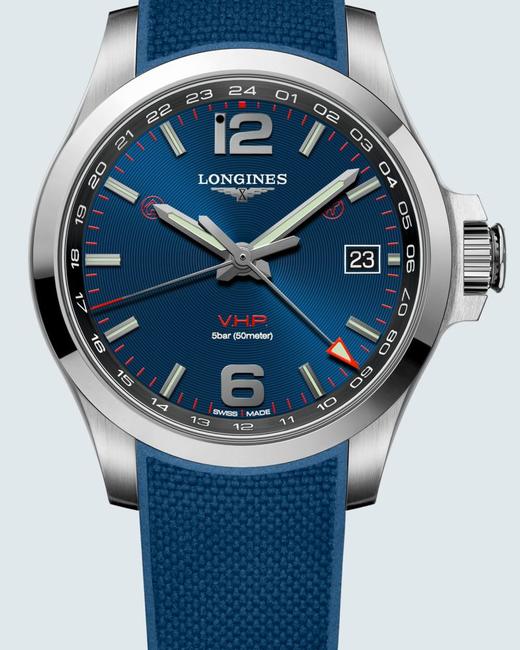 longines浪琴手表 Conquest V.H.P. GMT系列  L3.718.4.96.9 男款JPY带授权招加盟代理 商品图1