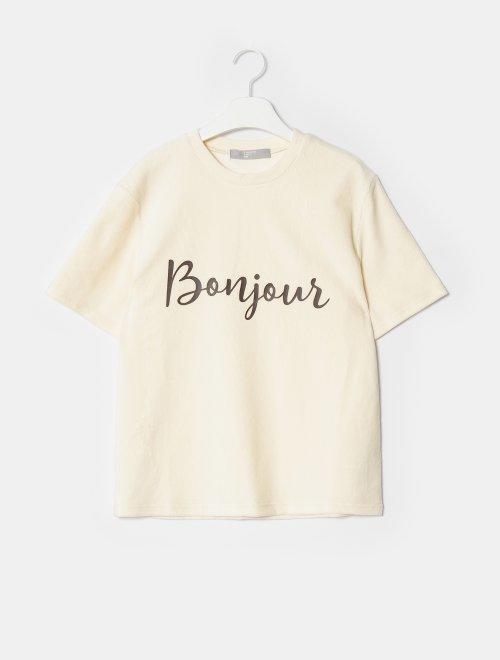 8seconds Lettering T-shirt白色棕字T恤女款JPY带授权招加盟代理 商品图1