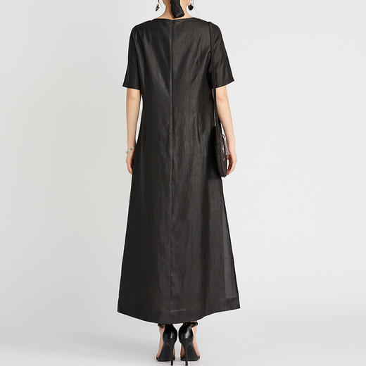 TANGY Collection/天意精品2021年春季新品聊春系列莨绸线迹礼服裙 商品图2