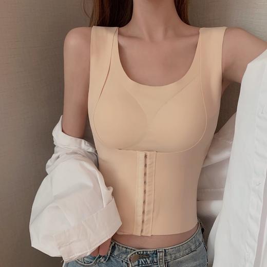 2021春季新款网红美背前排扣内衣防驼背纠正塑形收腹挺胸文胸背心 商品图2