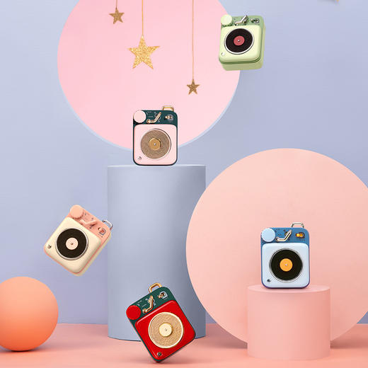 猫王原子唱机便携式蓝牙音箱B612复古无线音响 商品图1