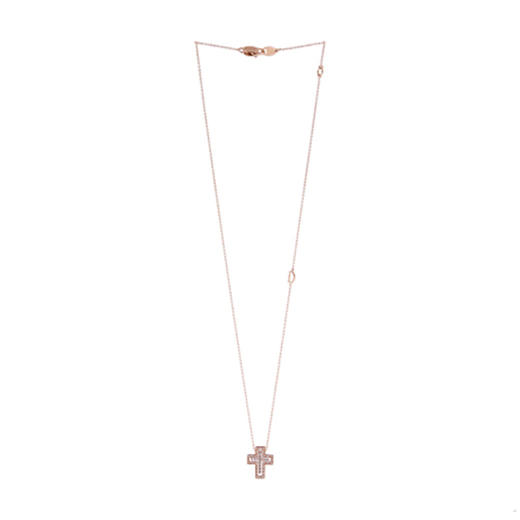 玳美雅 DAMIANI BELLE EPOQUE PINK GOLD CROSSNECKLACESMALL项链JPY带授权招加盟代理 商品图1
