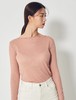 8seconds High collar T-shirt珊瑚透明褶皱船领长袖T恤女款JPY带授权招加盟代理 商品缩略图0