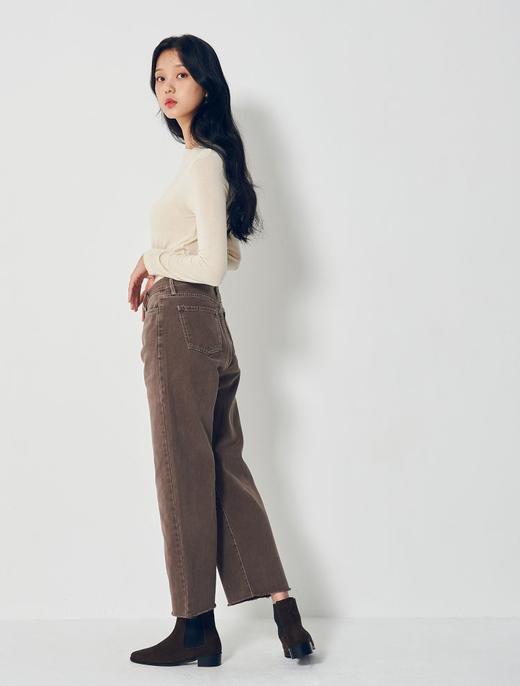 8seconds High collar T-shirt象牙色柔软单身长T恤女款JPY带授权招加盟代理 商品图2