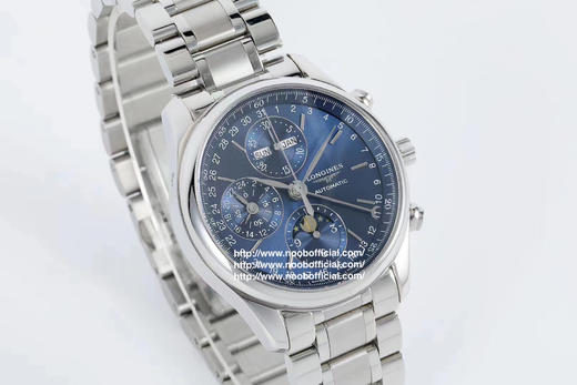 TW浪琴名匠月相八针V4版一：升级星期和月份和原装一样，原装字体比较细，而且对比J和A的字体明显。二：升级月相为烫金，2个月亮和13个星星。市面做的最亮最像 商品图1