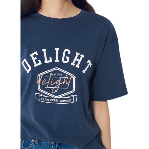 8seconds Lettering T-shirt蓝色刻字T恤女款JPY带授权招加盟代理 商品图4