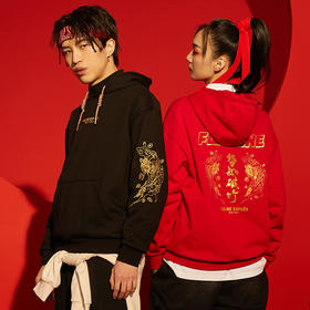 卡尔美春秋新款连帽情侣款卫衣中性男女可穿