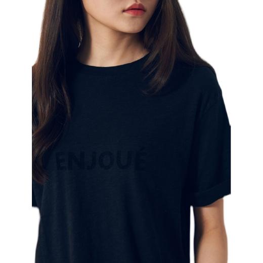 8seconds Black letter dot T-shirt 黑色字母点短袖T恤女款JPY带授权招加盟代理 商品图4