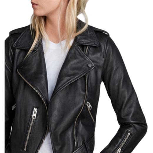 ALLSAINTS WL115E_BALFERN BIKER_BLACK 女士皮夹克JPY带授权招加盟代理 商品图4