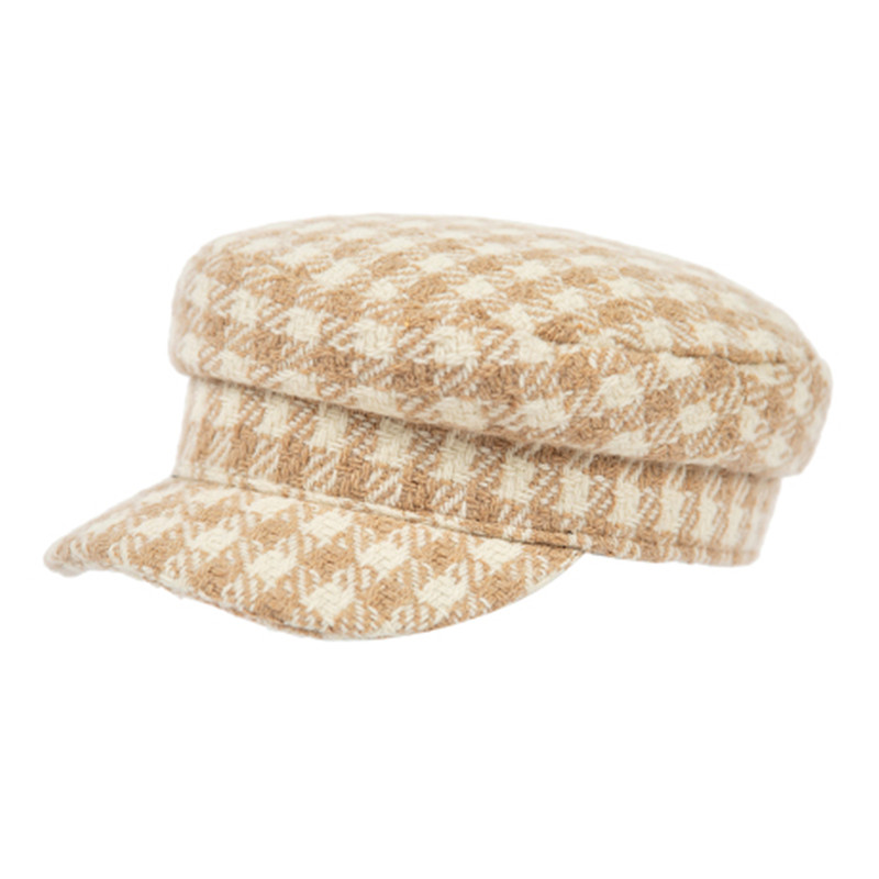 AWESOME NEEDS CLASSIC MARINE CAP CHECK BEIGE 帽子JPY带授权招加盟代理
