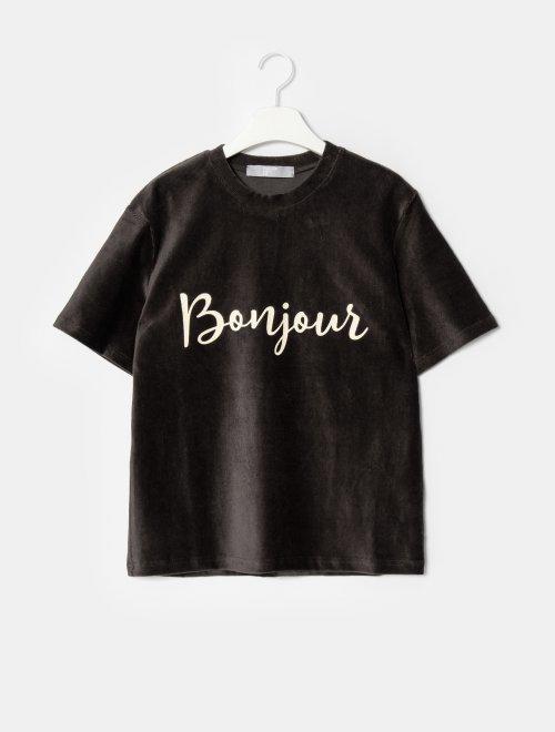 8seconds Lettering T-shirt棕色刻字T恤女款JPY带授权招加盟代理 商品图1