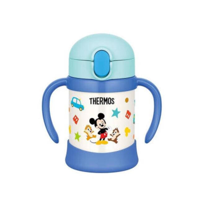 【日本进口】膳魔师THERMOS儿童吸管双耳迪士尼卡通杯