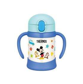 【日本进口】膳魔师THERMOS儿童吸管双耳迪士尼卡通杯