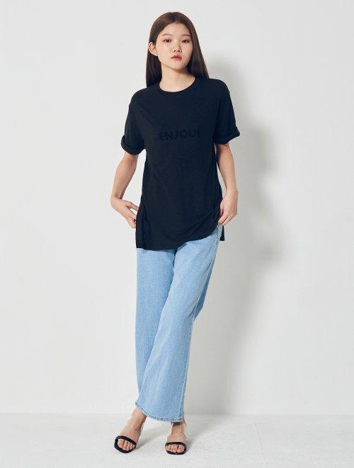 8seconds Black letter dot T-shirt 黑色字母点短袖T恤女款JPY带授权招加盟代理 商品图2