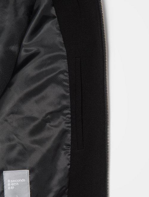 8 seconds Black solid basic jacket 男款黑色纯色基本夹克JPY带授权招加盟代理 商品图1