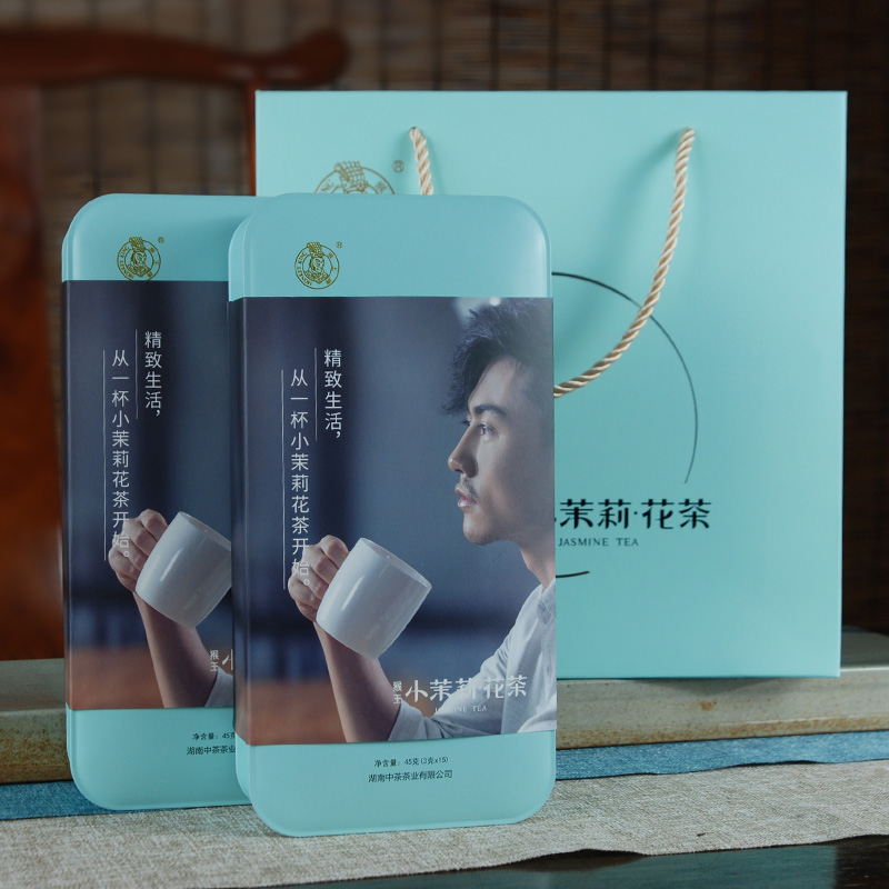 《中粮-中茶》飘雪特级小茉莉花茶礼盒装