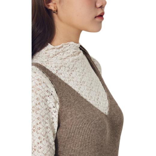 8seconds Apple flower米色修身喇叭连衣裙女款#32085ULY6AJPY带授权招加盟代理 商品图4