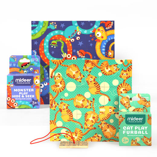 弥鹿烧脑木质拼图儿童学生益智玩具减压 商品图0