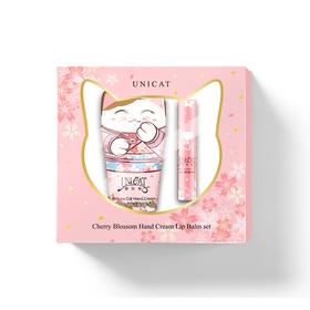 UNICAT/变脸猫 樱花系列套盒 (樱花护手霜40ML+魅惑润唇膏2.8G)JPY带授权招加盟代理