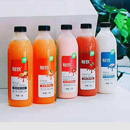 【6.5元/瓶】初饮草莓味/原味/(甜橙)汁酸奶饮品1.08L 商品图0